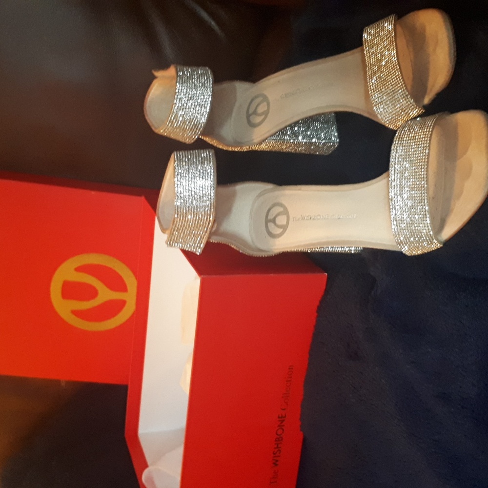 Wishbone brand size 7 Rhinestone heels